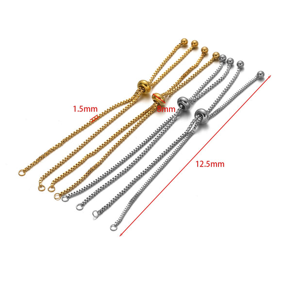 Stainless Steel Pushpull Bracelet Gold Plated Minimalist Jewelry Accessories
