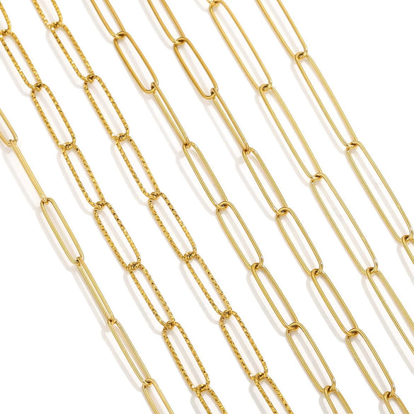 Stainless Steel Pvd Gold Plated Cross Chain Jewelry Accessories For Necklace And Bracelet Wholesale