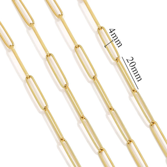 Stainless Steel Pvd Gold Plated Cross Chain Jewelry Accessories For Necklace And Bracelet Wholesale