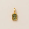 Stainless Steel Rainbow Zircon Love Pendant Necklace With Electroplating