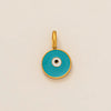 Stainless Steel Rainbow Zircon Love Pendant Necklace With Electroplating