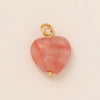 Stainless Steel Rainbow Zircon Love Pendant Necklace With Electroplating