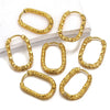 Stainless Steel Rectangular Ear Buckle With Starry Batch Pattern Polished And Electroplated For Jewelry Making Accessories