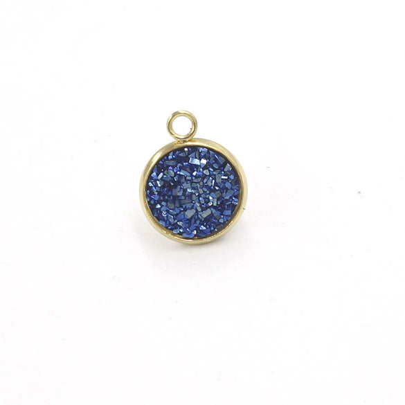 Stainless Steel Resin Baby's Breath Pendant Necklace Bracelet Jewelry Accessories Electroplated
