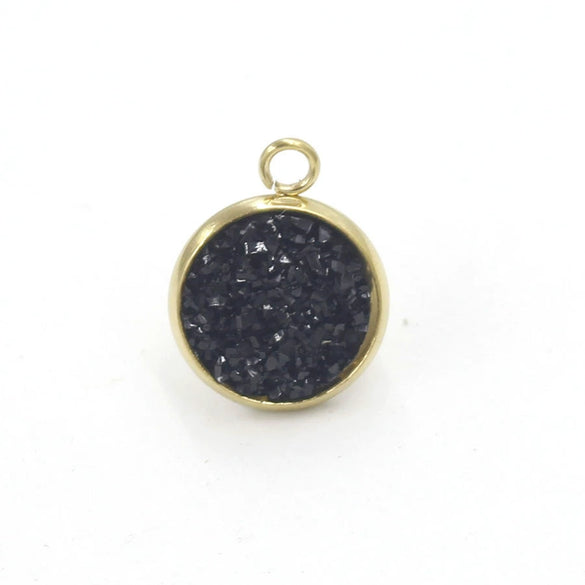 Stainless Steel Resin Baby's Breath Pendant Necklace Bracelet Jewelry Accessories Electroplated