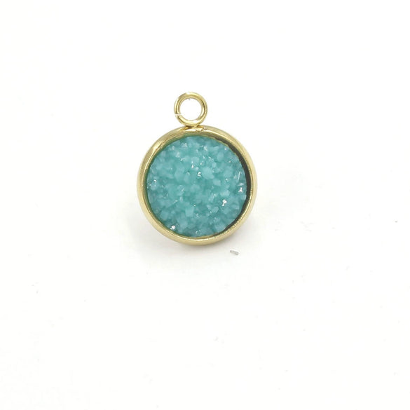 Stainless Steel Resin Baby's Breath Pendant Necklace Bracelet Jewelry Accessories Electroplated