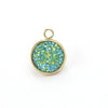 Stainless Steel Resin Baby's Breath Pendant Necklace Bracelet Jewelry Accessories Electroplated