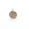 Stainless Steel Resin Baby's Breath Pendant Necklace Bracelet Jewelry Accessories Electroplated