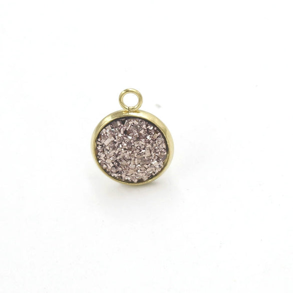 Stainless Steel Resin Baby's Breath Pendant Necklace Bracelet Jewelry Accessories Electroplated