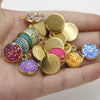 Stainless Steel Resin Baby's Breath Pendant Necklace Bracelet Jewelry Accessories Electroplated
