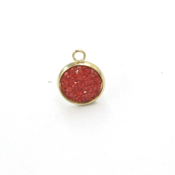 Stainless Steel Resin Baby's Breath Pendant Necklace Bracelet Jewelry Accessories Electroplated