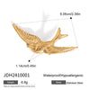 Stainless Steel Retro Bird Hairpin Hair Accessories For Women With Electroplating Design