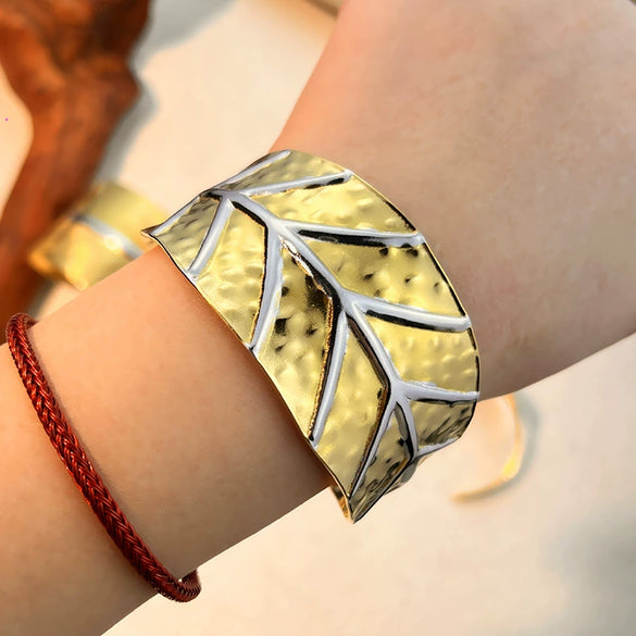 Stainless Steel Retro Geometric Electroplated Women's Bracelet