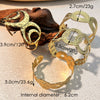 Stainless Steel Retro Geometric Hollow Electroplated Bracelet Jewelry