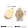 Stainless Steel Retro Pendant Necklace Jewelry Accessories 18K Goldplated