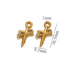 Stainless Steel Retro Starfish Love Diamond Pendant Bow Necklace Electroplating Jewelry Accessories