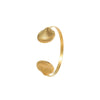 Stainless Steel Retro Style Starfish Scallop Open Bracelet Ring Suit With Electroplating