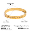 Stainless Steel Rhinestone Bracelet Electroplated