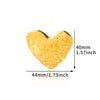 Stainless Steel Ring Geometric Design Heart Shape Electroplated