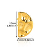 Stainless Steel Ring Geometric Design Heart Shape Electroplated