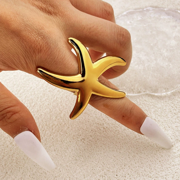 Stainless Steel Ring Heart Shape Electroplating Design