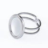 Stainless Steel Ring Holder Vintage Style Tray With Twist Adjustable Design And Electroplating Treatment