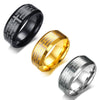Stainless Steel Ring Men's Personality Electroplated Metal Jewelry