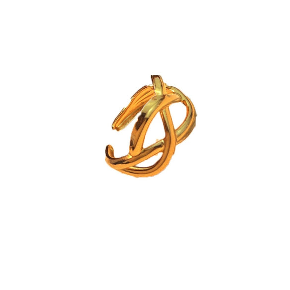 Stainless Steel Ring Natural Geometric Heart Shape Electroplated Design Hand Jewelry