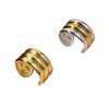 Stainless Steel Ring Natural Geometric Heart Shape Electroplating Jewelry