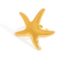 Stainless Steel Ring Ocean Series Starfish Shell Geometric Fashion Minimalist Electroplated Women's Jewelry
