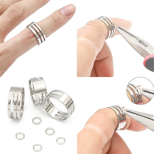 Stainless Steel Ring Opening And Closing Tool Handmade Diy Jewelry Tool Electroplated Metal