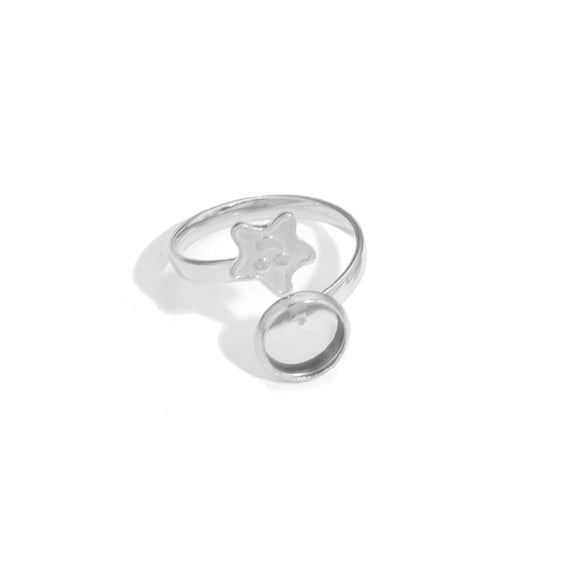 Stainless Steel Ring Tray Twisted Adjustable Geometric Electroplated Handmade Jewelry Accessories