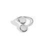 Stainless Steel Ring Tray Twisted Adjustable Geometric Electroplated Handmade Jewelry Accessories
