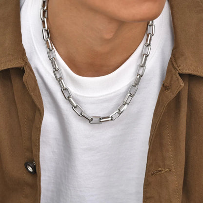 Stainless Steel Rock Simple Style Streetwear Solid Color Bracelets Necklace