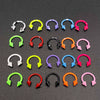 Stainless Steel Round Baking Paint Nose Ring And Ear Bone Nail Body Piercing Jewelry