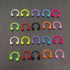 Stainless Steel Round Baking Paint Nose Ring And Ear Bone Nail Body Piercing Jewelry