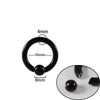 Stainless Steel Round Ball Clip Punk Stylish Electroplated Unisex Nose Ring Earring