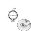 Stainless Steel Round Ball Clip Punk Stylish Electroplated Unisex Nose Ring Earring