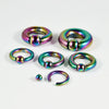 Stainless Steel Round Ball Clip Punk Stylish Electroplated Unisex Nose Ring Earring