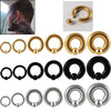 Stainless Steel Round Ball Clip Punk Stylish Electroplated Unisex Nose Ring Earring