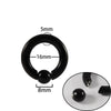 Stainless Steel Round Ball Clip Punk Stylish Electroplated Unisex Nose Ring Earring