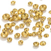 Stainless Steel Round Bead Cap Gasket Beads With Totem Pattern Electroplated For Jewelry Making