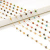 Stainless Steel Round Bead Chain Bracelet Necklace Electroplated Diy Jewelry Accessories