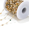 Stainless Steel Round Bead Chain Bracelet Necklace Electroplated Diy Jewelry Accessories
