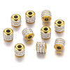 Stainless Steel Round Bead Electroplated Diamond Beads Bracelet And Necklace Jewelry Accessories