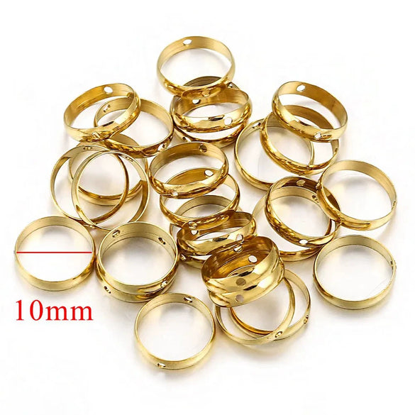 Stainless Steel Round Bead Electroplated Diy Jewelry Accessories Bracelet Necklace Spacer