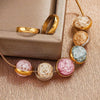 Stainless Steel Round Bead Electroplated Diy Jewelry Accessories Bracelet Necklace Spacer
