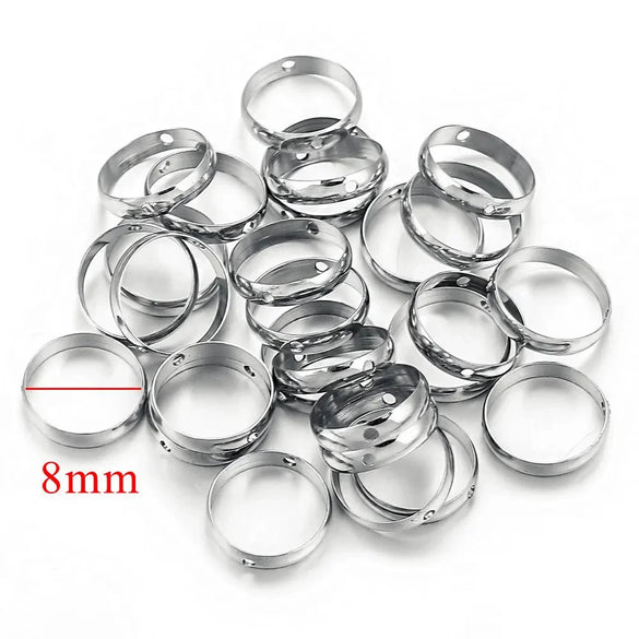 Stainless Steel Round Bead Electroplated Diy Jewelry Accessories Bracelet Necklace Spacer