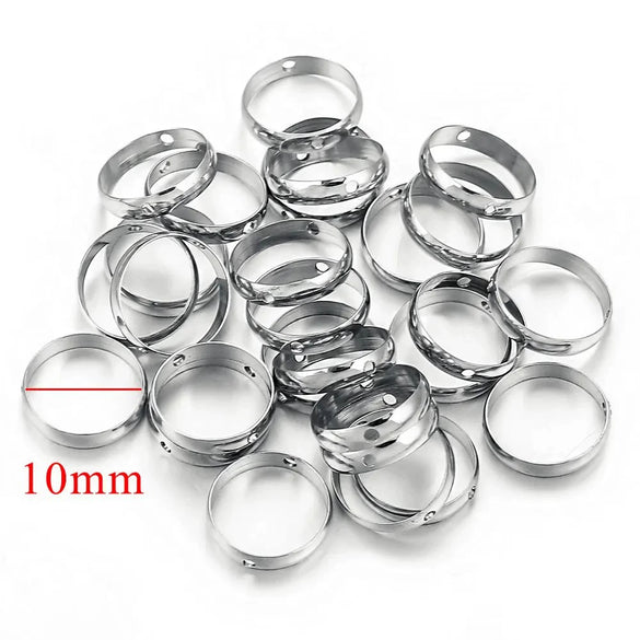 Stainless Steel Round Bead Electroplated Diy Jewelry Accessories Bracelet Necklace Spacer