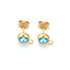 Stainless Steel Round Bead Ring Earring Accessories With Electroplating Process